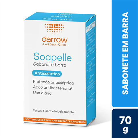 Sabonete Em Barra Soapelle Antisséptico 70g