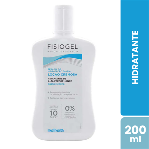 Hidratante Corporal Fisiogel Loção Cremosa Com 200ml