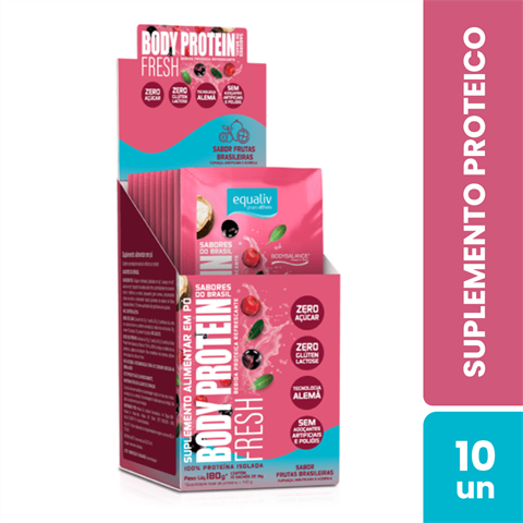 Suplemento Proteico Equaliv Body Protein Fresh Sabores Do Brasil Com 10 Sachês De 18g