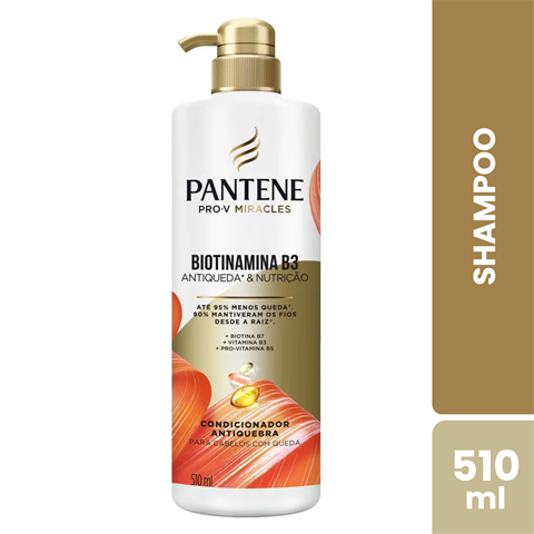 Shampoo Pantene Pro-V Miracles Biotinamina B3 Com 510ml