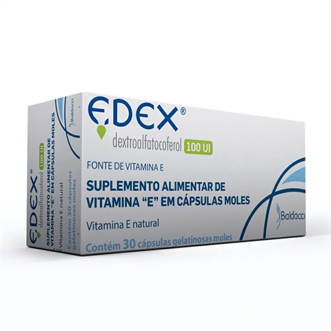 Suplemento Alimentar Edex 100UI Com 30 Cápsulas
