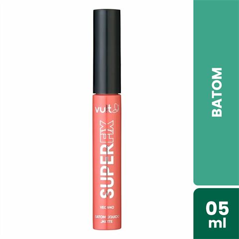 Batom Líquido Vult Super Fix Matte Castanho Natural Com 5ml