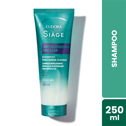 Shampoo Eudora Siàge Antioleosidade Micelar Com 250ml