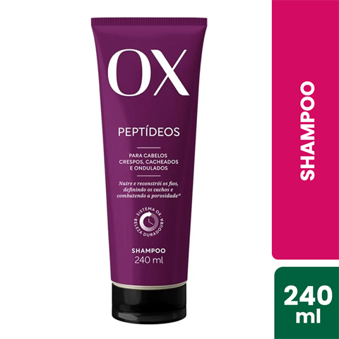 Shampoo OX Peptídeos Com 240ml