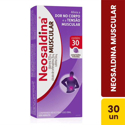 Neosaldina Muscular 300+35+50mg Com 30 Comprimidos Revestidos