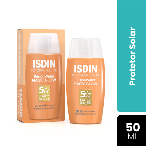 Protetor Solar Isdin FotoProtector Fusion Water Magic Glow FPS30 Com 50ml