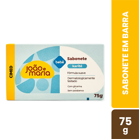 Sabonete Em Barra João E Maria Bebê Karité Com 75g