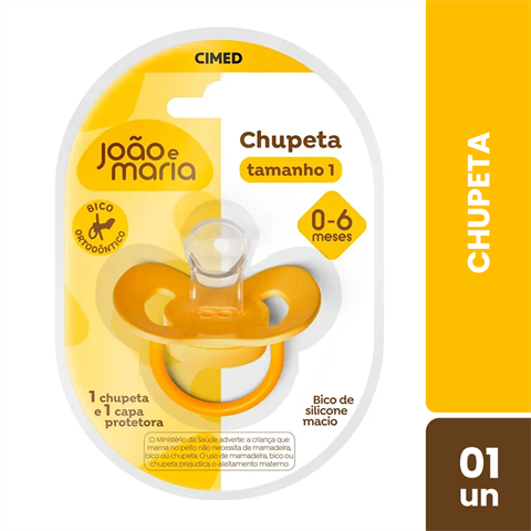Chupeta João E Maria Amarela Tamanho 1
