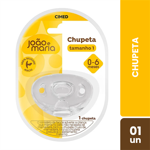 Chupeta João E Maria Silicone Tamanho 1