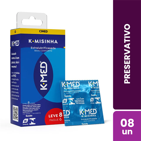 Preservativo K-Med K-Misinha Tradicional Com 8 Unidades