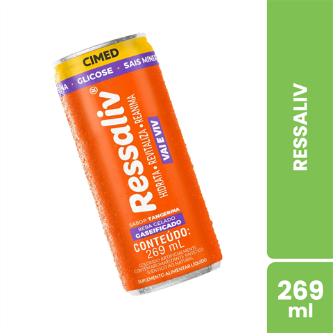 Ressaliv Vai E Viv Sabor Tangerina Com 269ml
