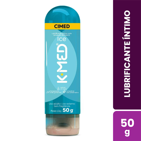 Gel Lubrificante Íntimo K-Med Ice Com 50g