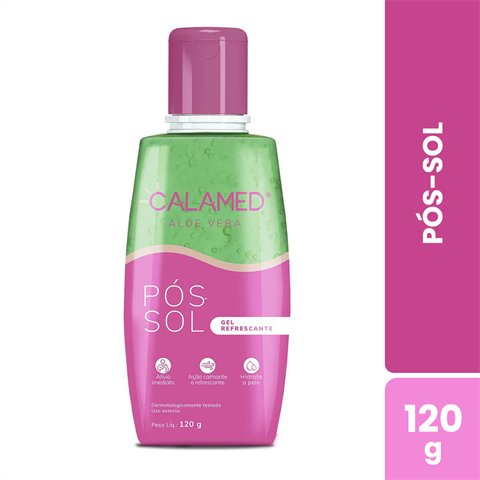Pós-Sol Calamed Gel Refrescante Aloe Vera Com 120g