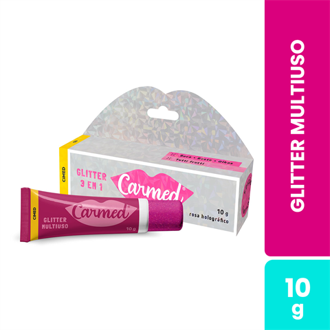 Glitter Multiuso Carmed 3 Em 1 Com 10g
