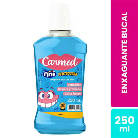 Enxaguante Bucal Carmed Fini Dentaduras Com 250ml
