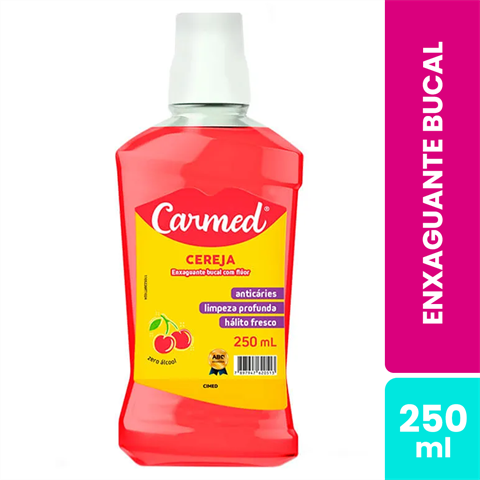 Enxaguante Bucal Carmed Cereja Com 250ml