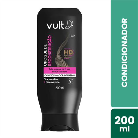 Condicionador Vult Choque De Reconstrução Com 200ml