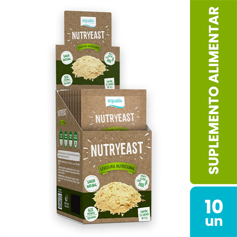 Levedura Nutricional Equaliv Nutryeast Com 10 Sachês De 5g