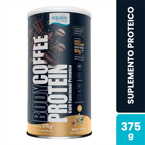 Suplemento Proteico Equaliv Body Coffee Protein Sabor Vanilla Com 375g
