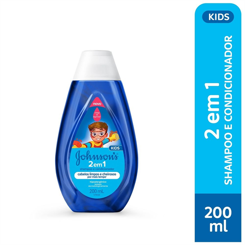 Shampoo E Condicionador Johnson's Kids 2 Em 1 Refil Com 200ml