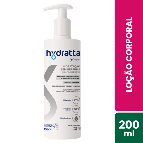 Loção Corporal Hydratta Sem Perfume Com 200ml