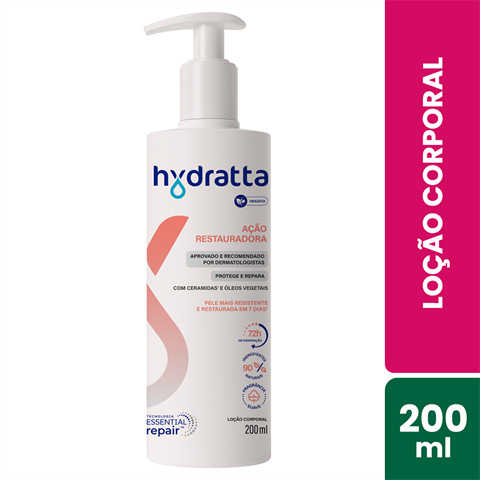Loção Corporal Hydratta Ação Restauradora Com 200ml