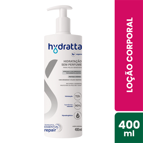Loção Corporal Hydratta Sem Perfume Com 400ml