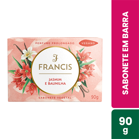 Sabonete Em Barra Francis Clássico Jasmim E Baunilha Com 90g