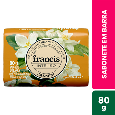 Sabonete Em Barra Francis Intenso Jasmin Com 85g