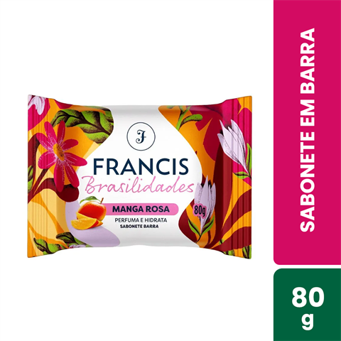 Sabonete Em Barra Francis Brasilidades Manga Rosa Com 80g