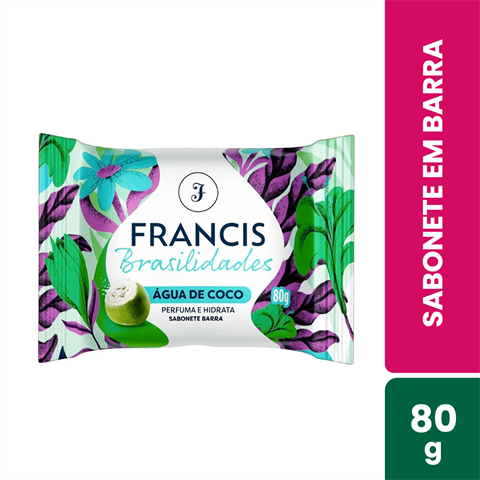 Sabonete Em Barra Francis Brasilidades Água De Coco Com 80g