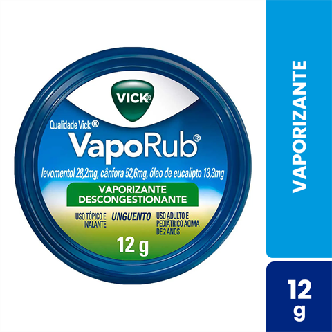 Vaporizante Vick Vaporub Descongestionante Com 12g