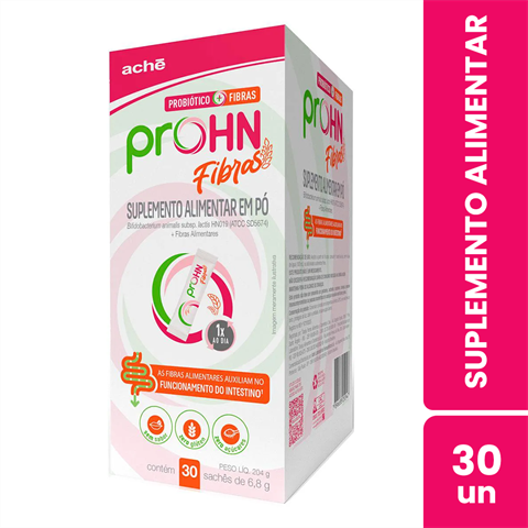 Suplemento Alimentar Em Pó Prohn Fibras Com 30 Sachês De 6,8g
