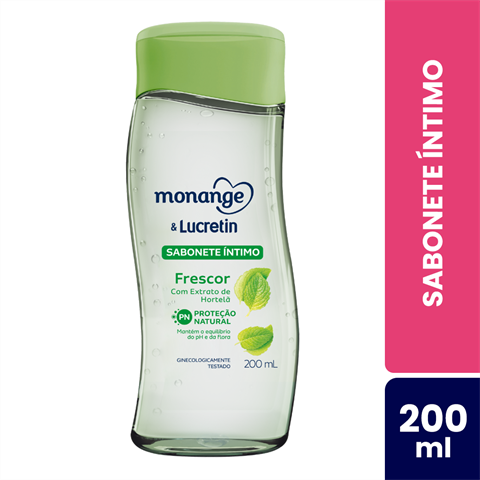 Sabonete Íntimo Monange & Lucretin Frescor Com 200ml