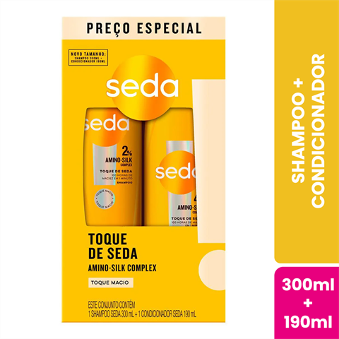 Kit Seda Toque De Seda Shampoo 300ml + Condicionador 190ml