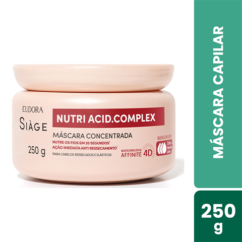 Máscara Capilar Concentrada Siàge Nutri Acid.Complex Com 250g
