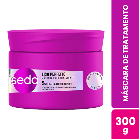Máscara De Tratamento Seda Liso Perfeito Com 300g