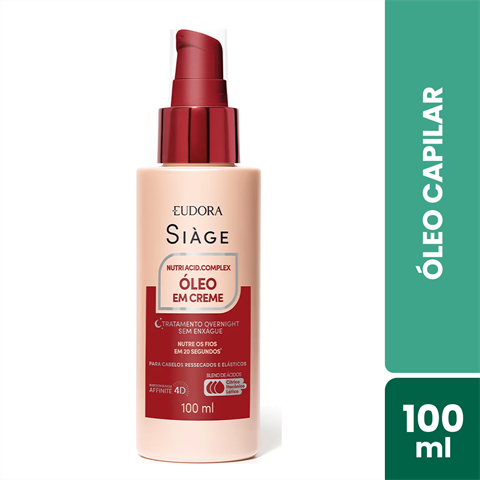 Óleo Em Creme Eudora Siàge Nutri Acid.Complex Com 100ml