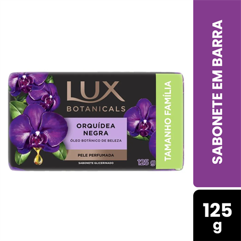 Sabonete Em Barra Lux Botanicals Orquídea Negra Com 125g