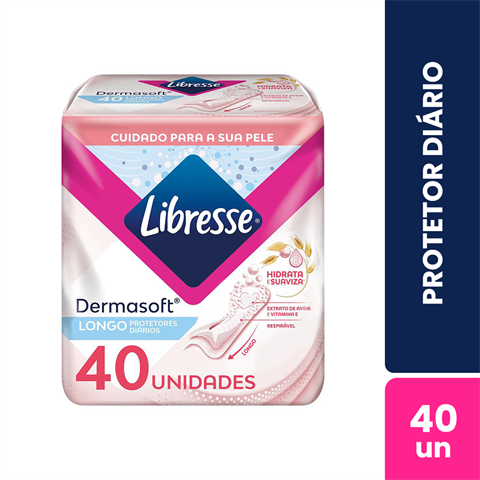 Protetor Diário Libresse Dermasoft Com 40 Unidades