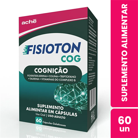 Suplemento Alimentar Fisioton Cog Com 60 Cápsulas Gelatinosas