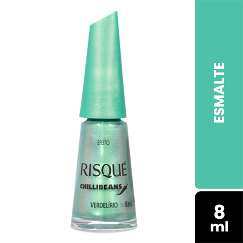 Esmalte Risqué Chillibeans Efeito Verdelírio Com 8ml