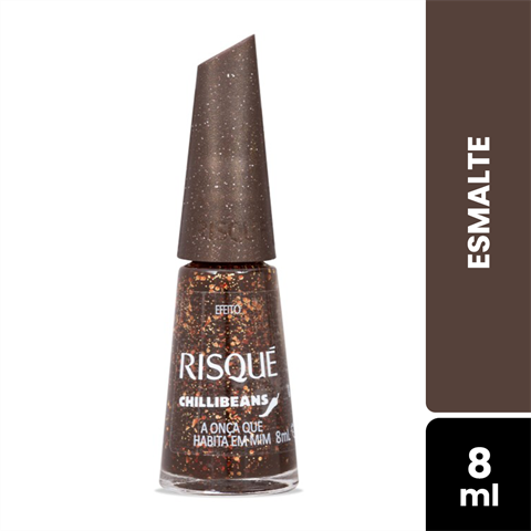 Esmalte Risqué Chillibeans Efeito A Onça Que Habita Em Mim Com 8ml