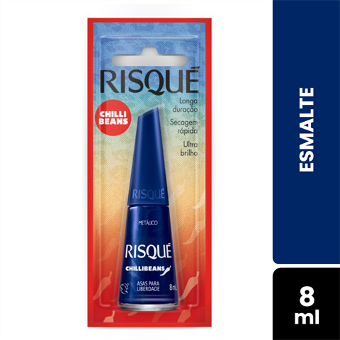 Esmalte Risqué Chillibeans Metálico Asas Para Liberdade Blister Com 8ml