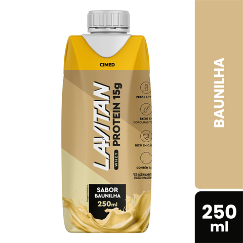 Whey Protein Lavitan Sabor Baunilha Com 250ml