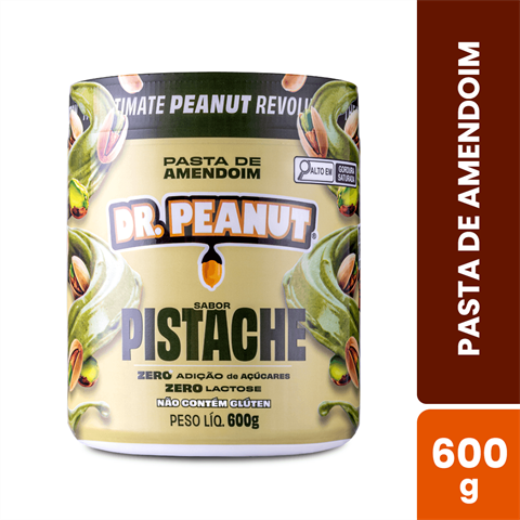 Pasta De Amendoim Dr. Peanut Sabor Pistache Com 600g