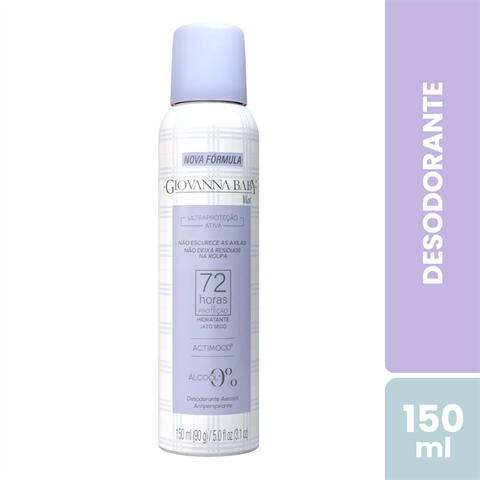 Desodorante Antitranspirante Giovanna Baby Aerossol Lilac 72h Com 150ml