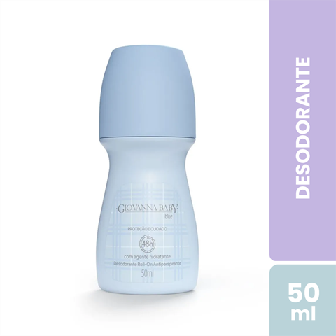 Desodorante Antitranspirante Giovanna Baby Roll-On Blue Com 50ml