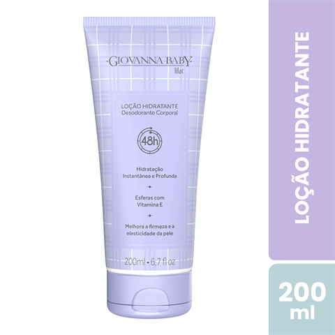 Loção Hidratante Giovanna Baby Lilac Com 200ml