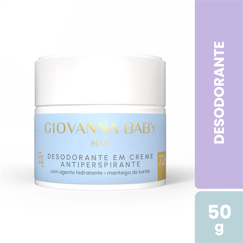 Desodorante Antitranspirante Giovanna Baby Creme Blue Com 50g